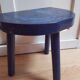 Blue milking stools