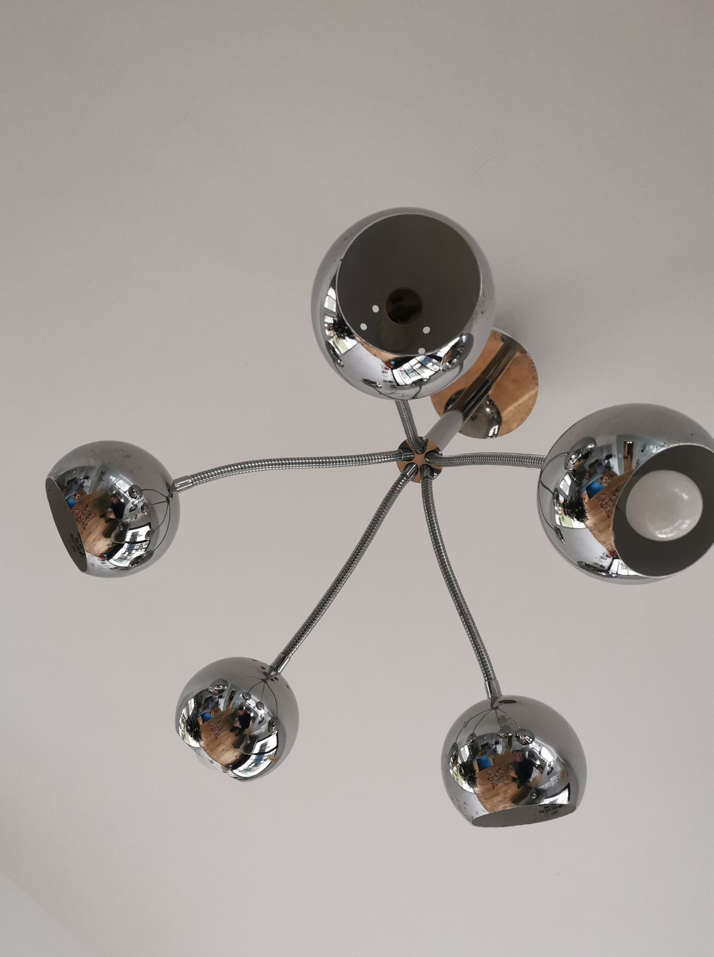 Retro balls chandelier