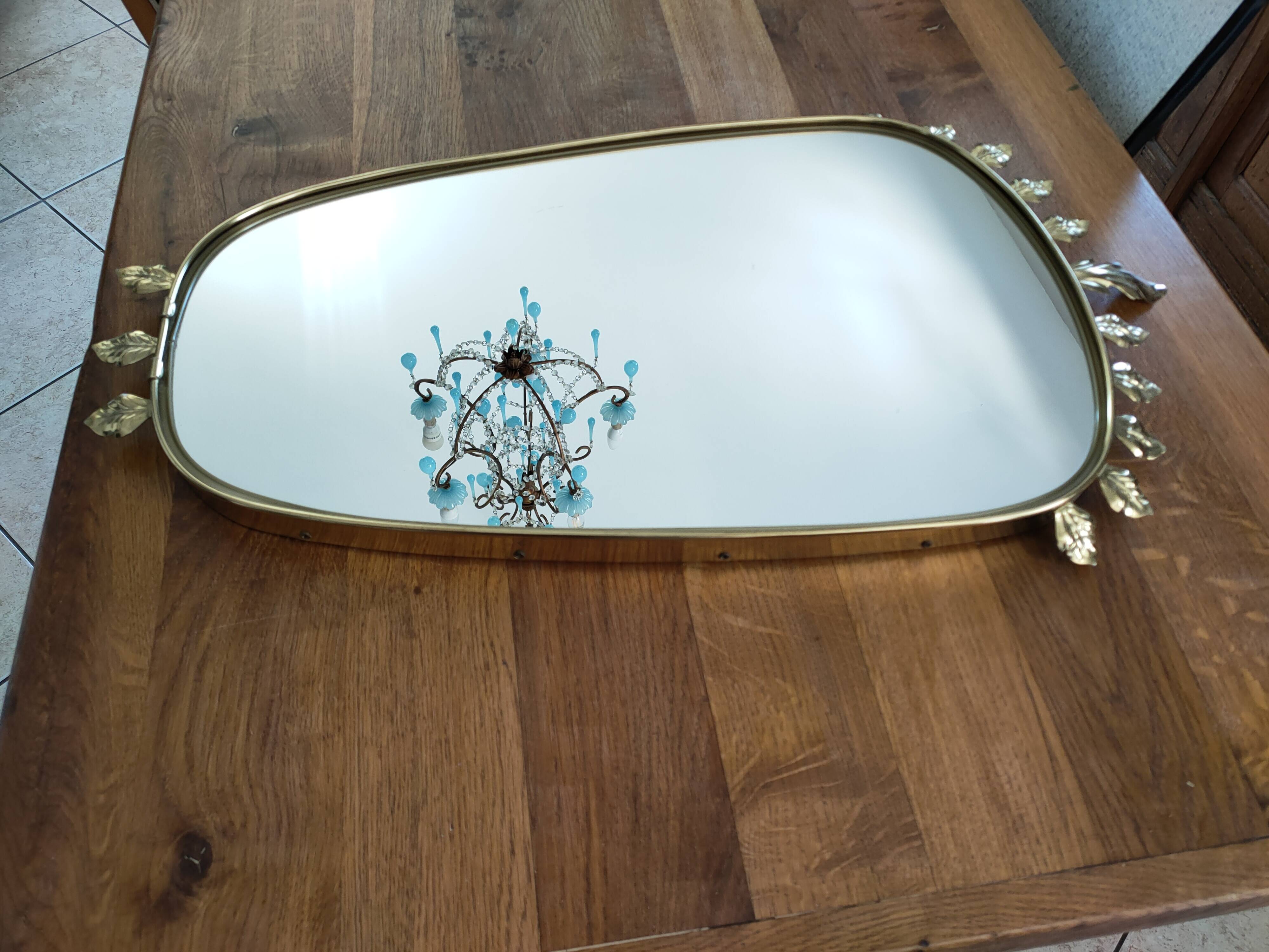 60s gold mirror