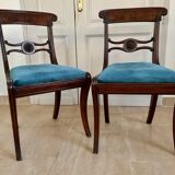 Paire de chaises en acajou XIXème siècle