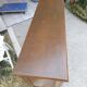 Solid oak sideboard, brutalist and Art Deco work, mid-century.
