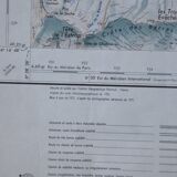 Vintage map of Barcelonnette