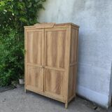 Natural wood cabinet, linen