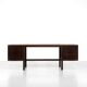 Canaan desk in wood and leather by Marcel Breuer for Gavina, Italy 1950s.