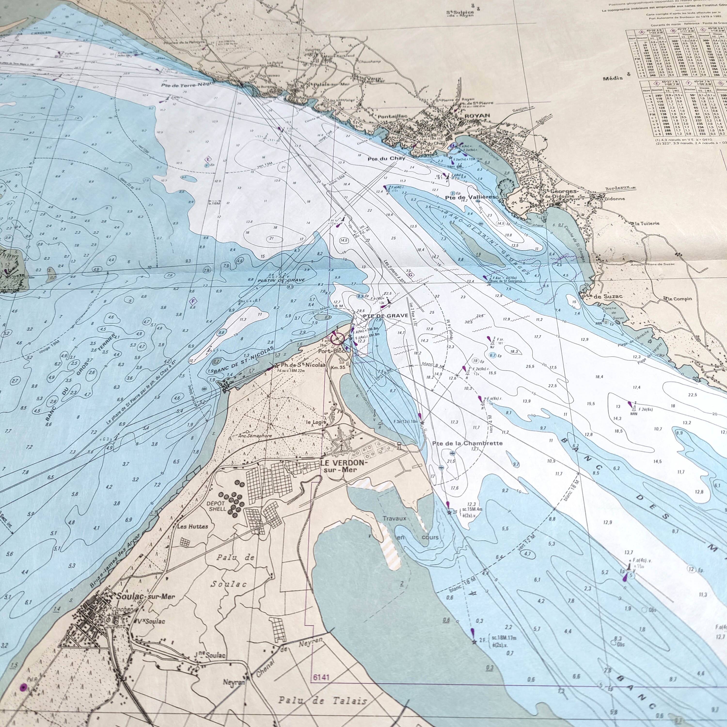 Map Royan Charente Maritime west coast France