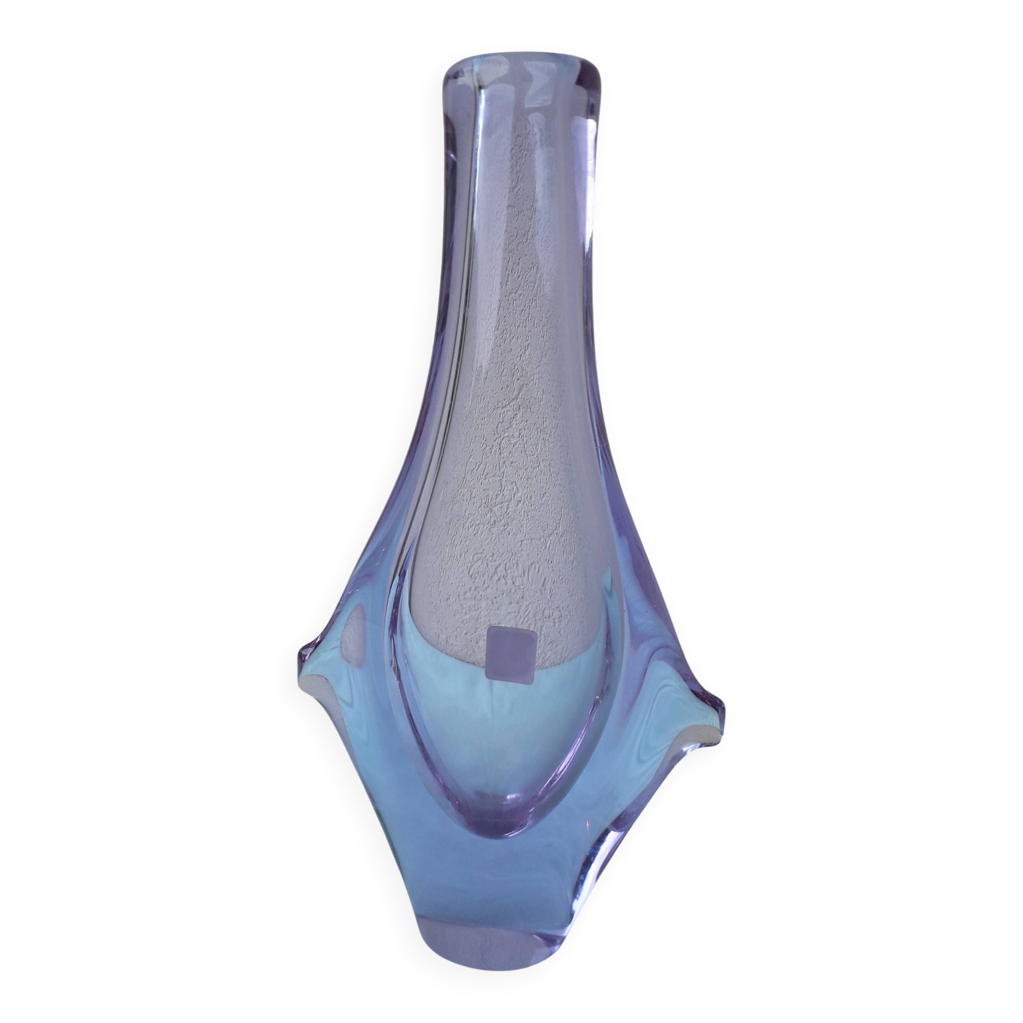 Vase en verre tchèque design