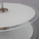 1930s Bauhaus chrome and glass chandelier, Czechoslovakia