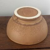 Vintage stoneware bowl on a vintage stand.