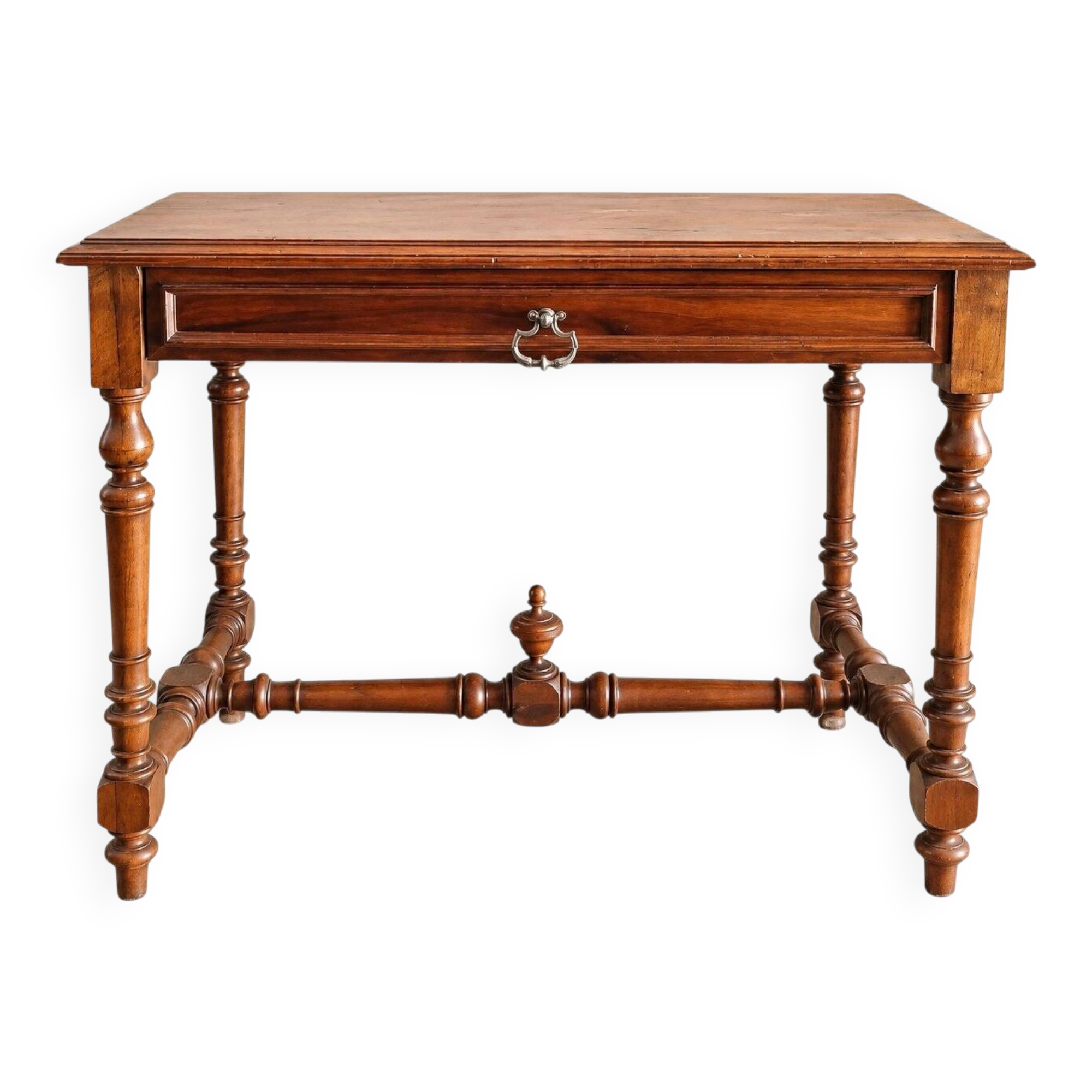 Walnut Desk Louis XIII Style 19th Century