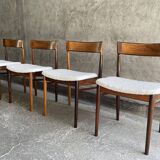 4 Danish rosewood chairs by Rosengren Hansen, 1960s