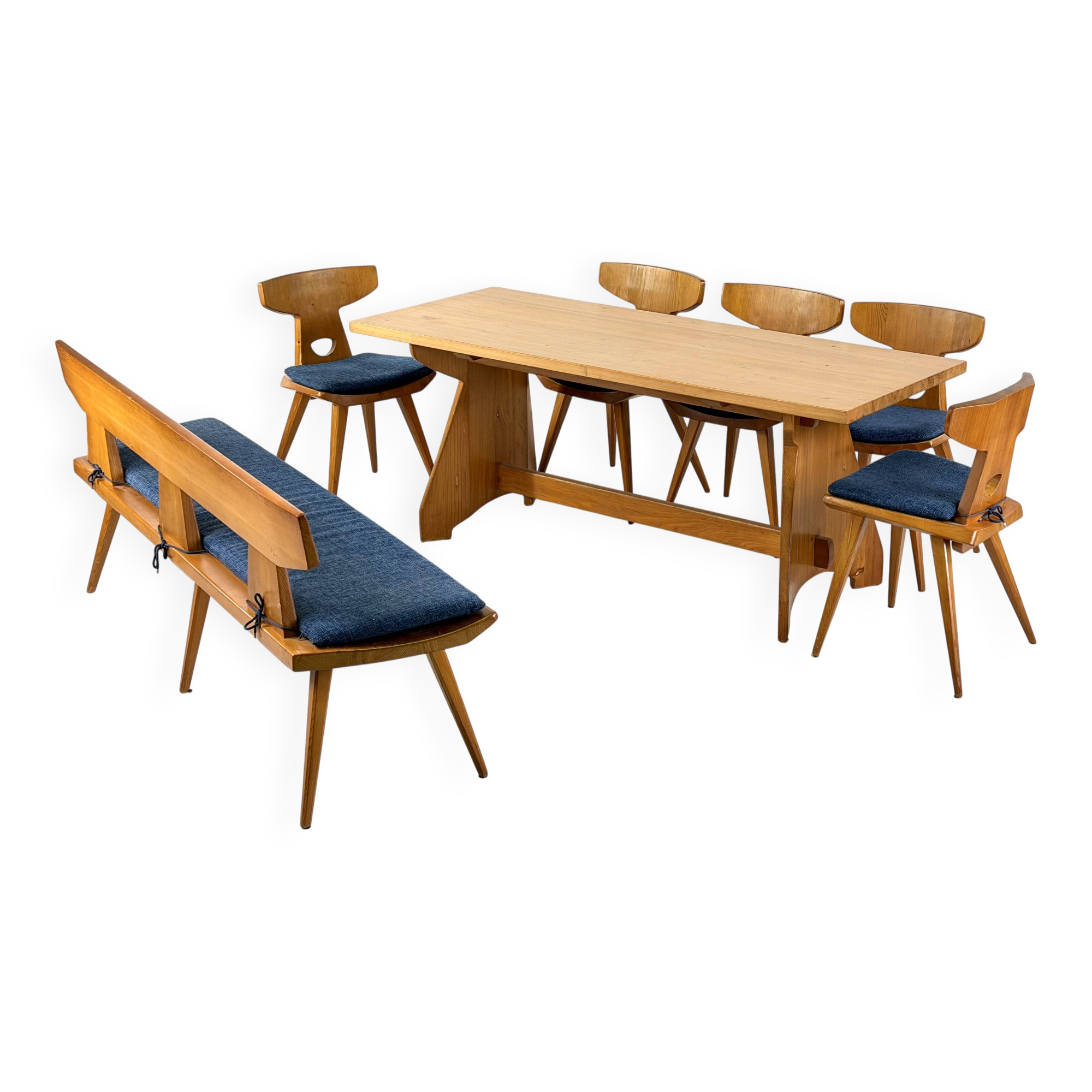dining room set by Jacob Kielland Brandt for I. Christiansen - 1960s