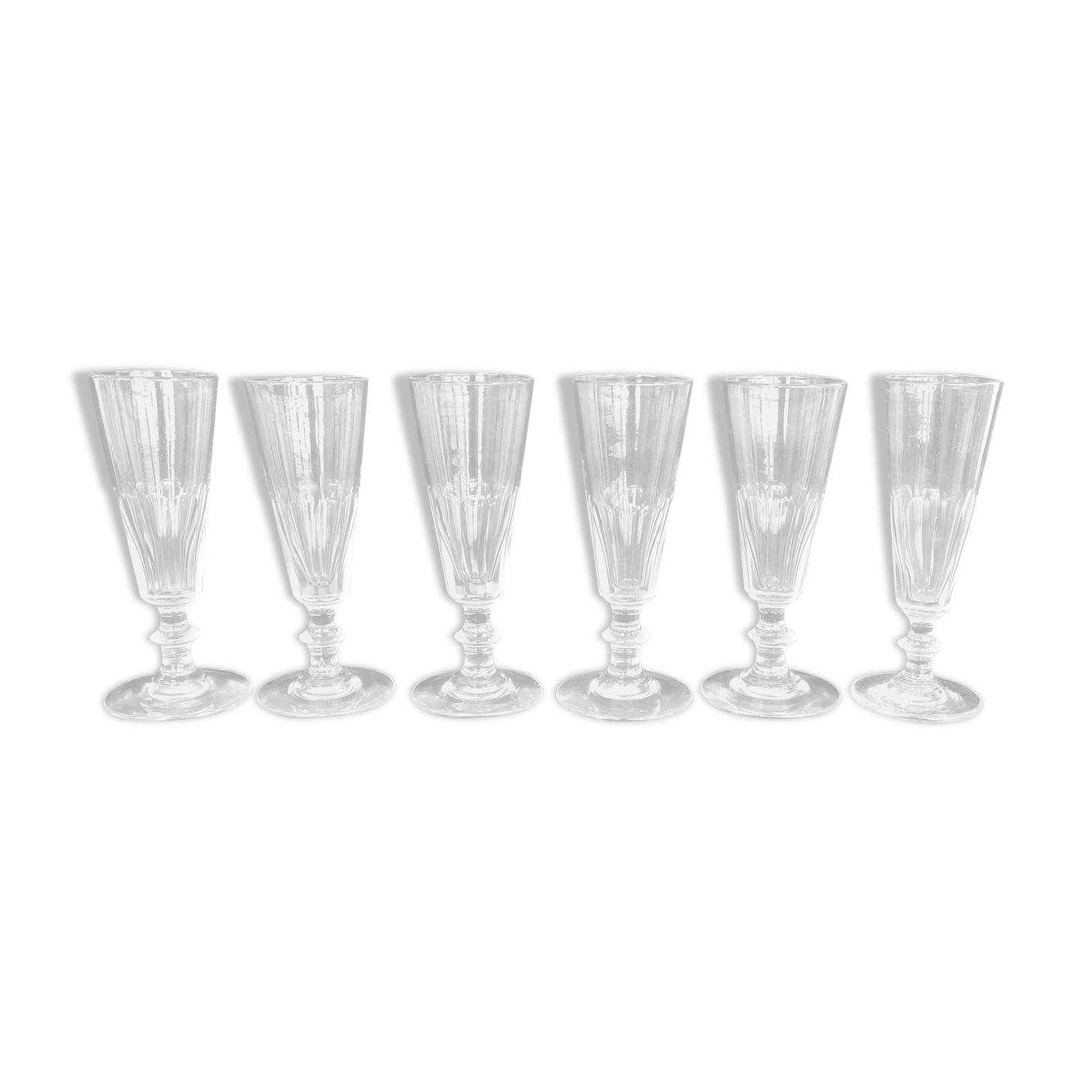 Set of 6 champagne flutes
