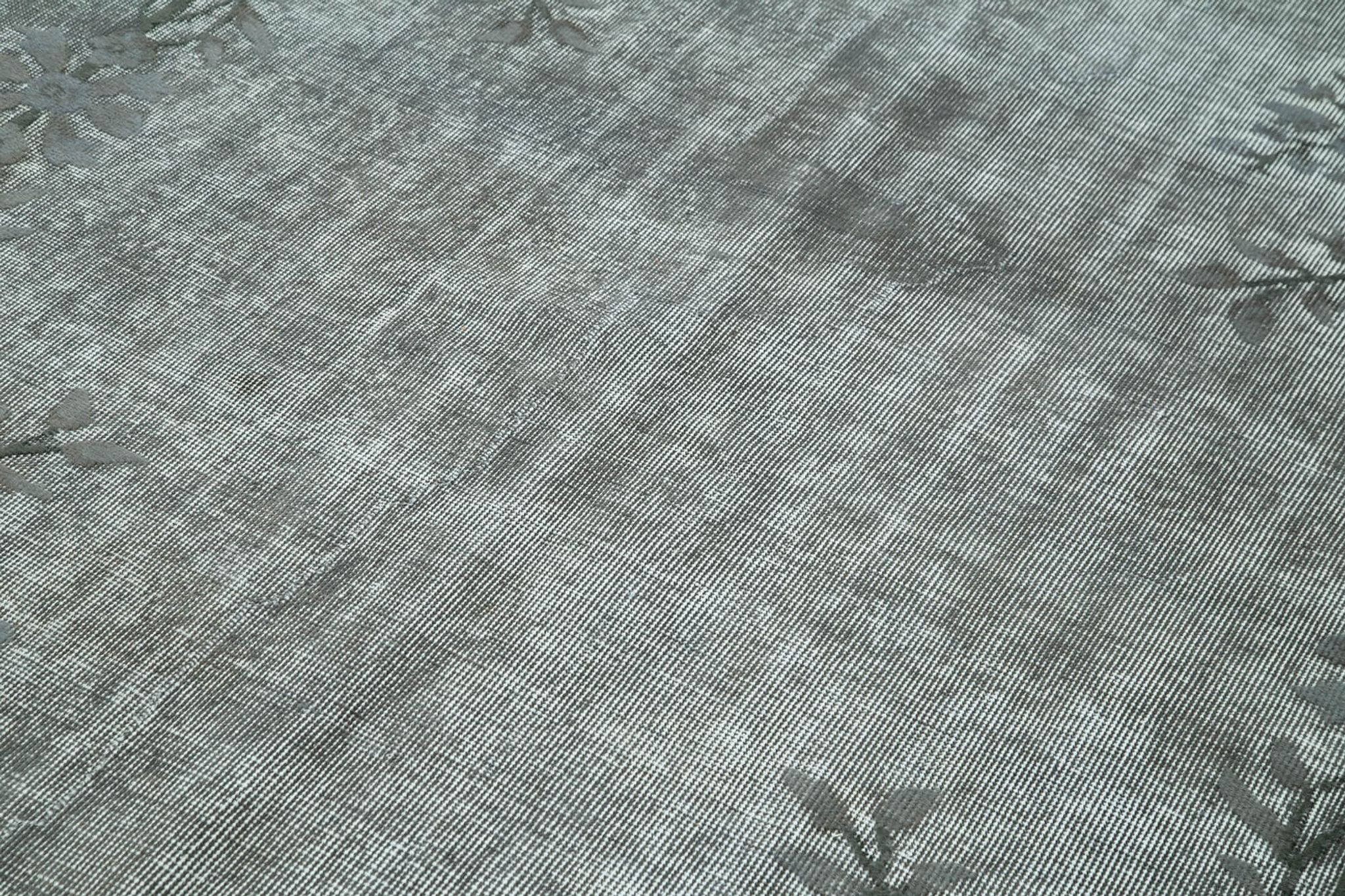 Tapis rustique anatolien des années 1980 158 cm x 270 cm tapis gris fait à la main