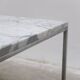 Pair of Carrara marble & chrome coffee or side tables, 1970s