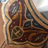 Mirror painted wooden flower 24cm