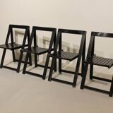 4 chaises pliantes en bois