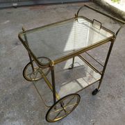 Golden brass cart