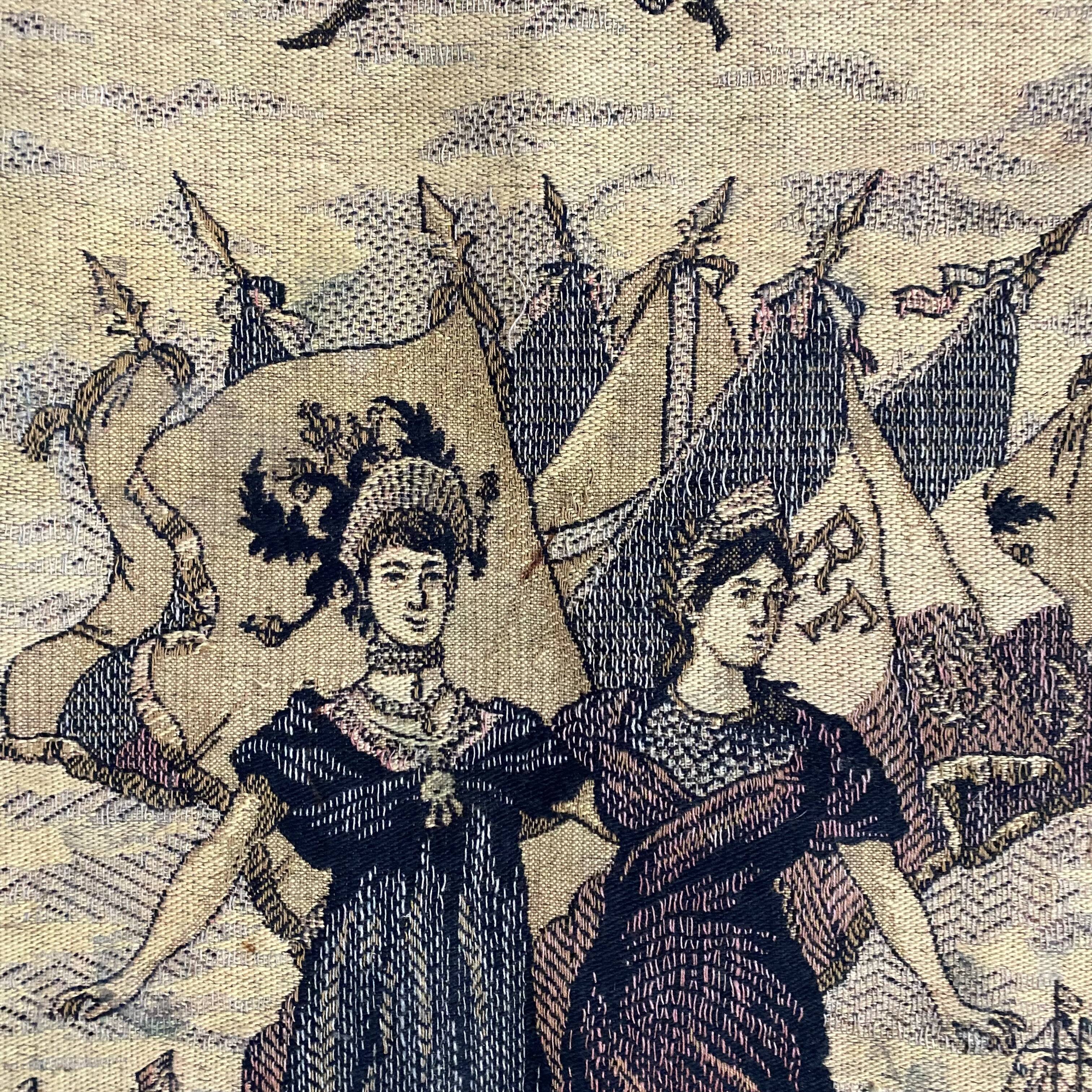 Antique tapestry, maritime allegory