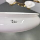 Art Deco chandelier with glass shade, Czechoslovakia, 1930s