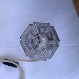 Lampe globe en verre art deco