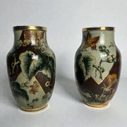Art Deco, pair of Lunéville earthenware vases circa 1930
