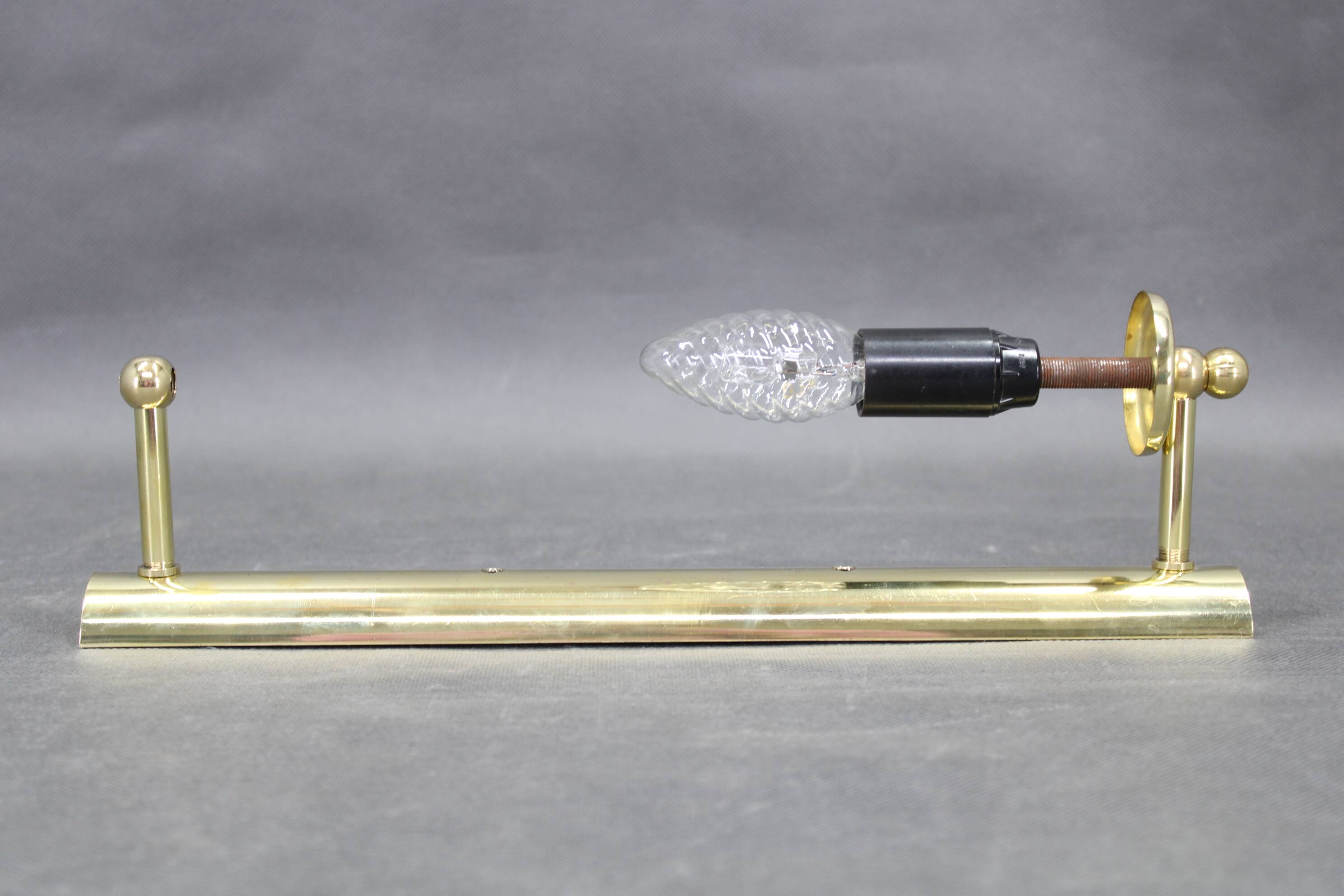 Italian Art Deco brass wall sconces with opal glass, 1940s.