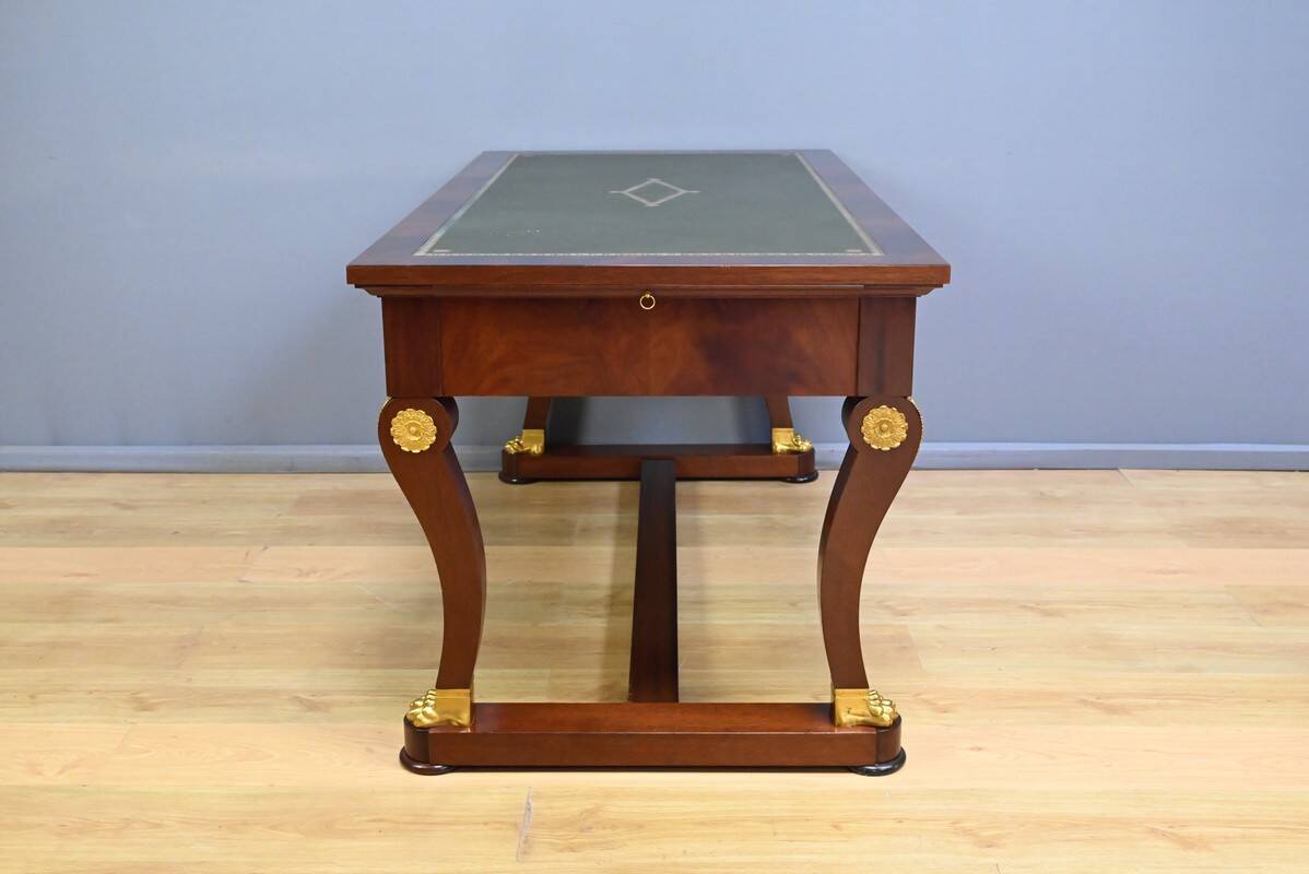 Mahogany desk, Egyptomania style – 20th century