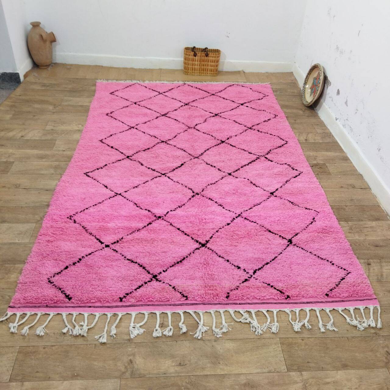 Azilal Berber rug in handmade wool 300 X 190 CM