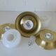 Ceiling Lights Set of 3 Mushroom Lamp Vintage Brass Sconces Space Age Style