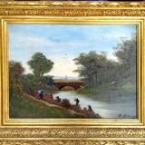 Old landscape painting