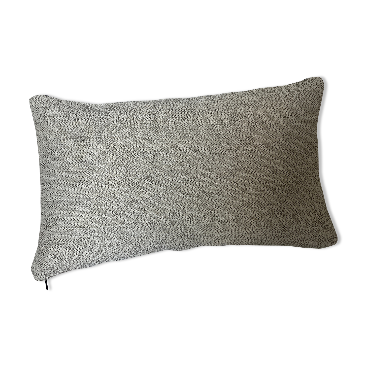 Two-sided cushion braided white black navy blue