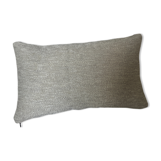 Two-sided cushion braided white black navy blue