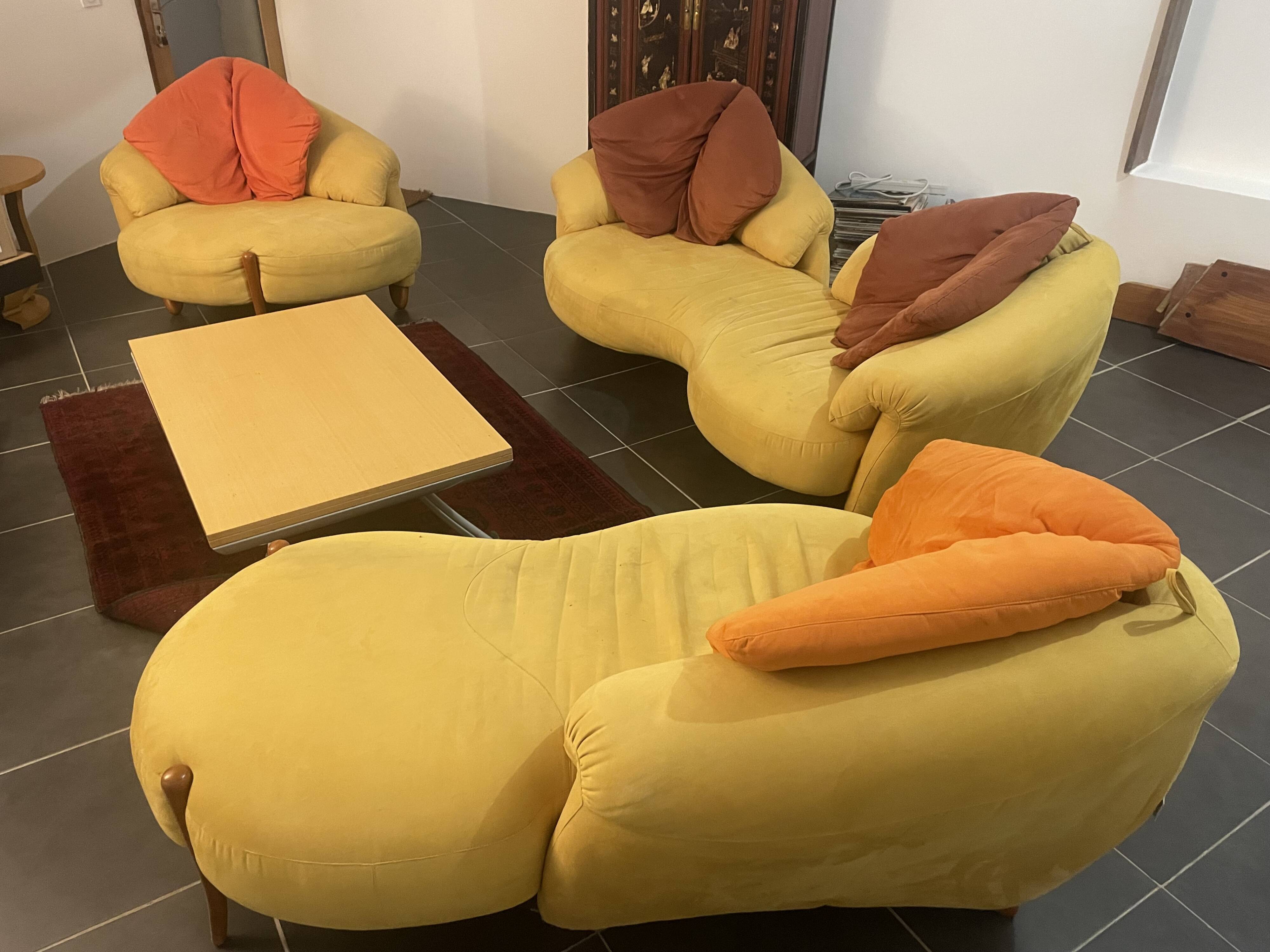 Salon Poltromec Canapé, Méridienne et Fauteuil