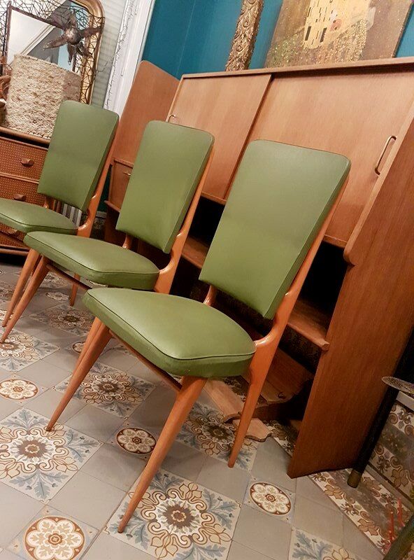 Ensemble de 6 chaises Stella Durera 1960