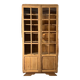 Vitrine vintage petit carreaux en chêne