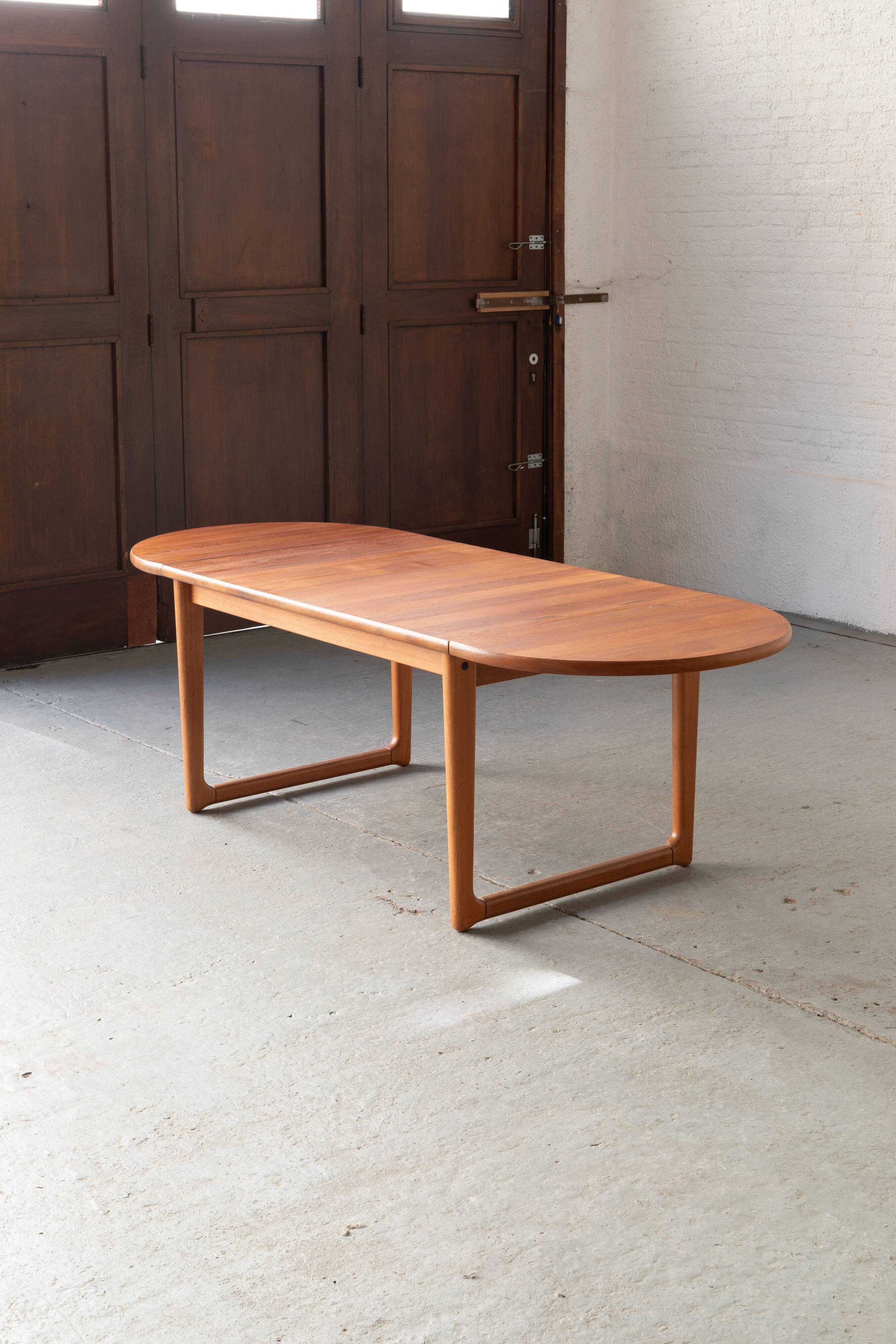 Dining table in solid teak, Denmark, 1960's
