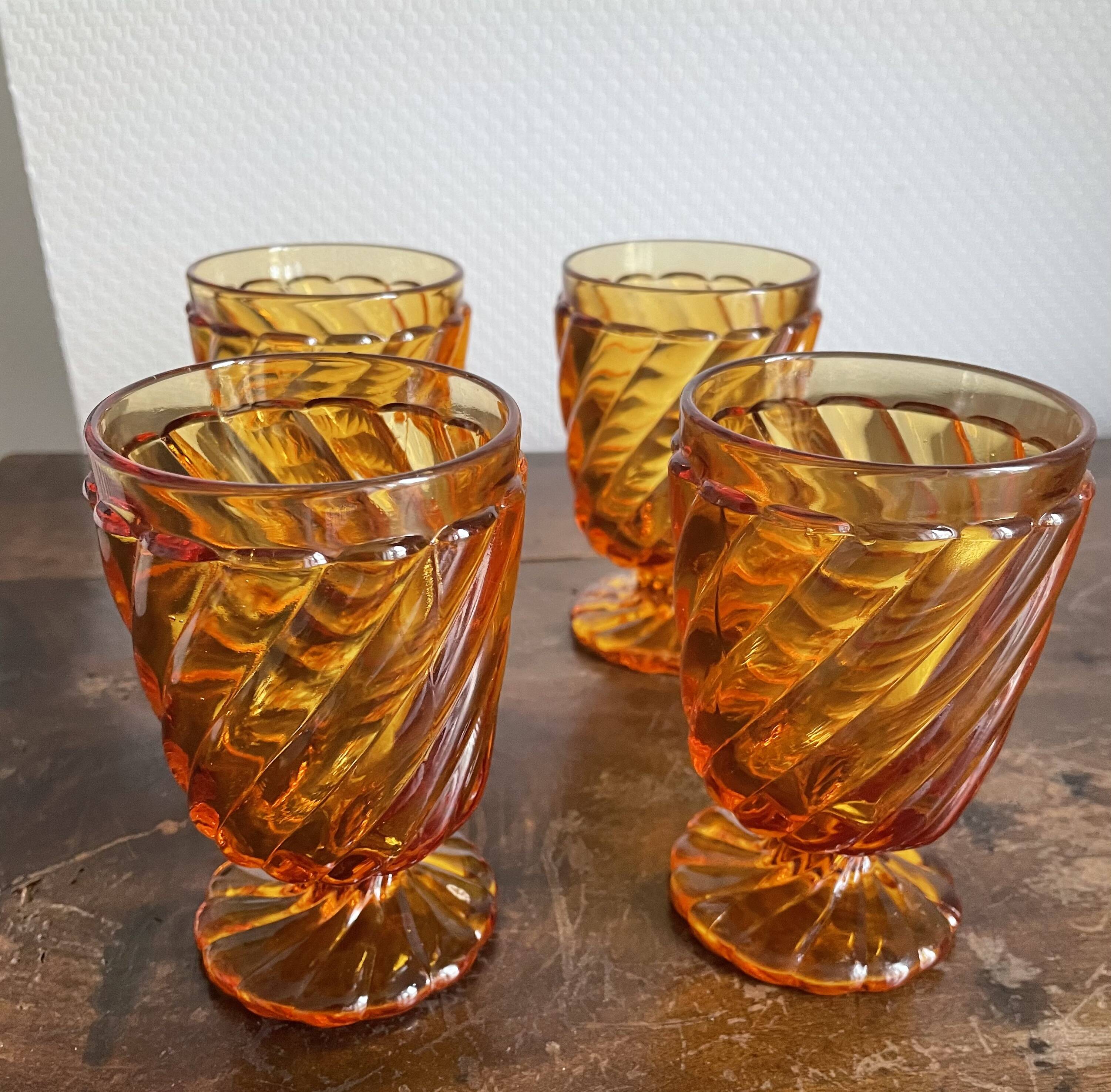 Baccarat amber glasses