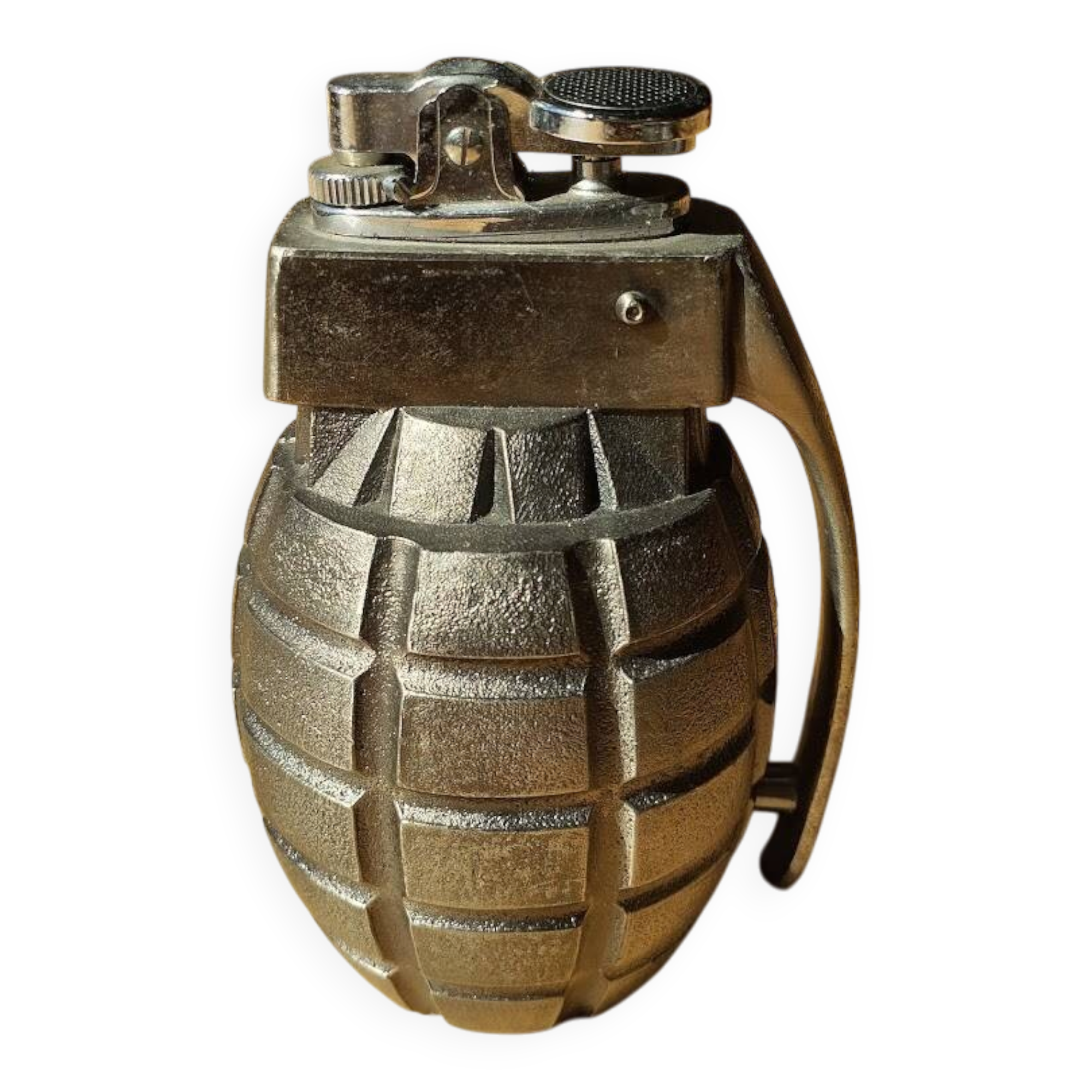 Briquet de table Vintage Grenade "Combat P.G.L." Japan 1950/60 - Complet