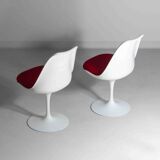 Magnifique ensemble de 5 chaises tulipes par Eero Saarinen pour Knoll International, années 1970