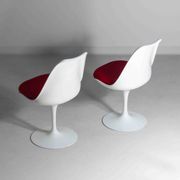 Beautiful set of 5 tulip chairs by Eero Saarinen for Knoll International, 1970s