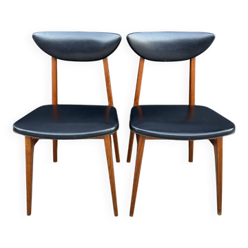 Chaises style scandinave années 60