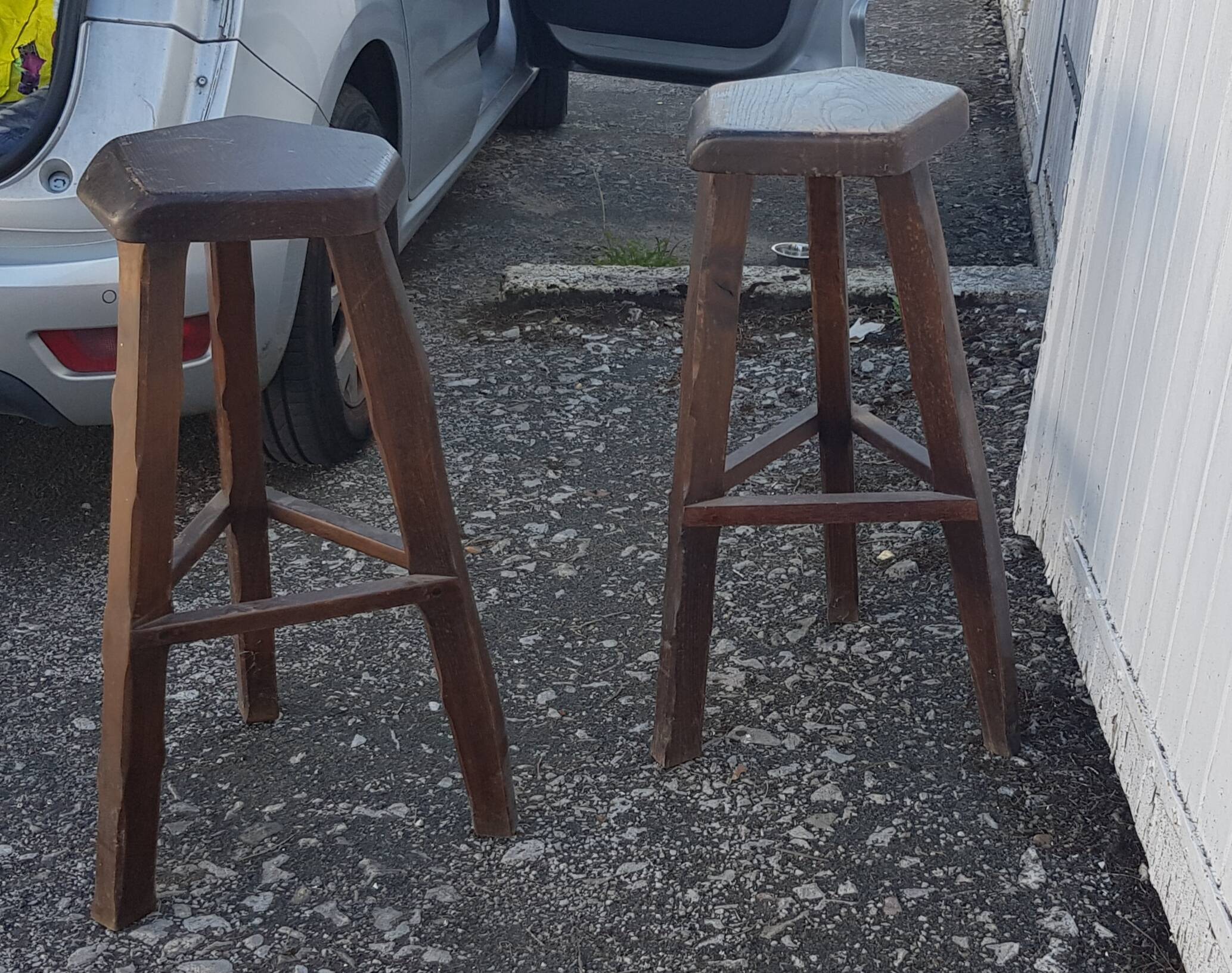 paire de tabourets hauts de bar aranjou