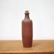Bouteille en terre cuite vintage, bouteille décorative, poterie