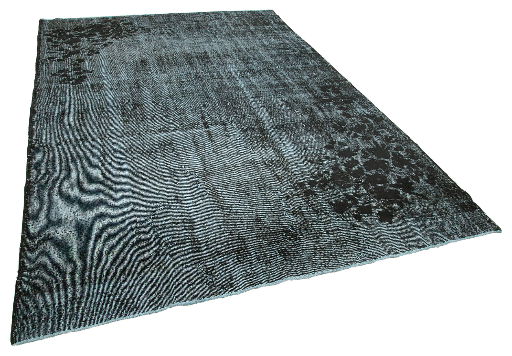 Handmade hi-low pile oriental 1970s 210 cm x 320 cm