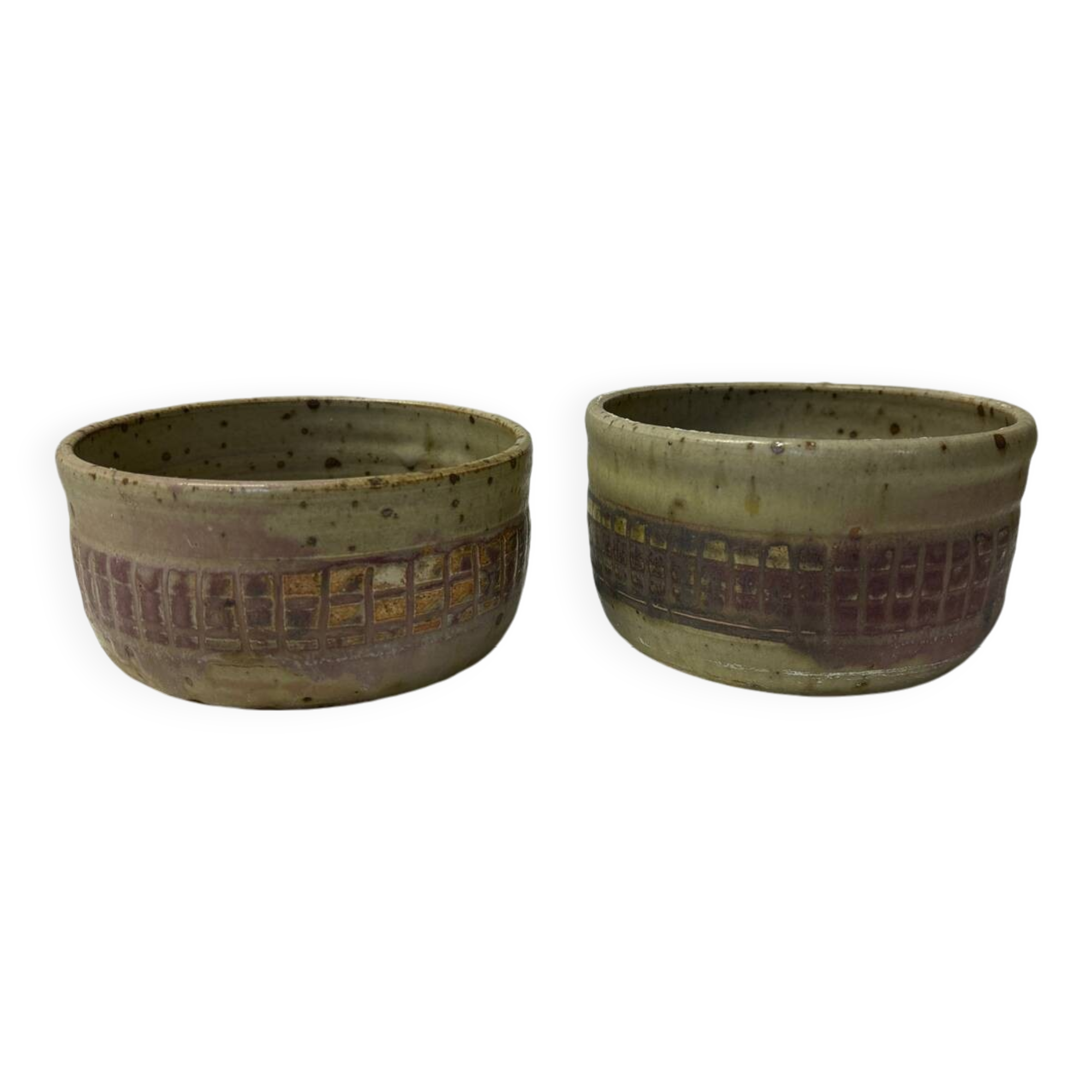 Set of 2 stoneware bowls