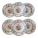 Set of 6 Copeland Spode English porcelain soup plates "Rose de