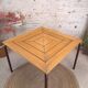 Table carree en bois metal