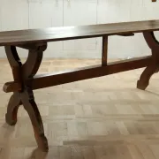 17th-century French oak refectory table / trestle table – 240 cm