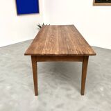 1950s farmhouse table, oak and pine