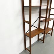 Bibliothèque Moderniste XXL en Pin Massif – Design Années 50 – L164 cm